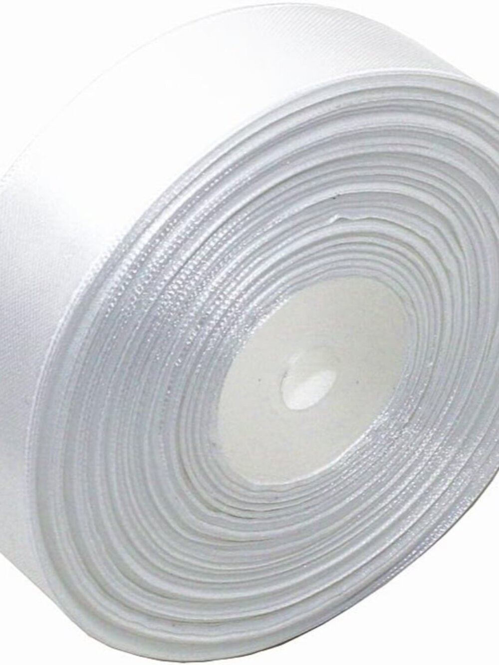 White Satin Ribbon 1 Inch for Gift Wrapping, 50 Yards in Length